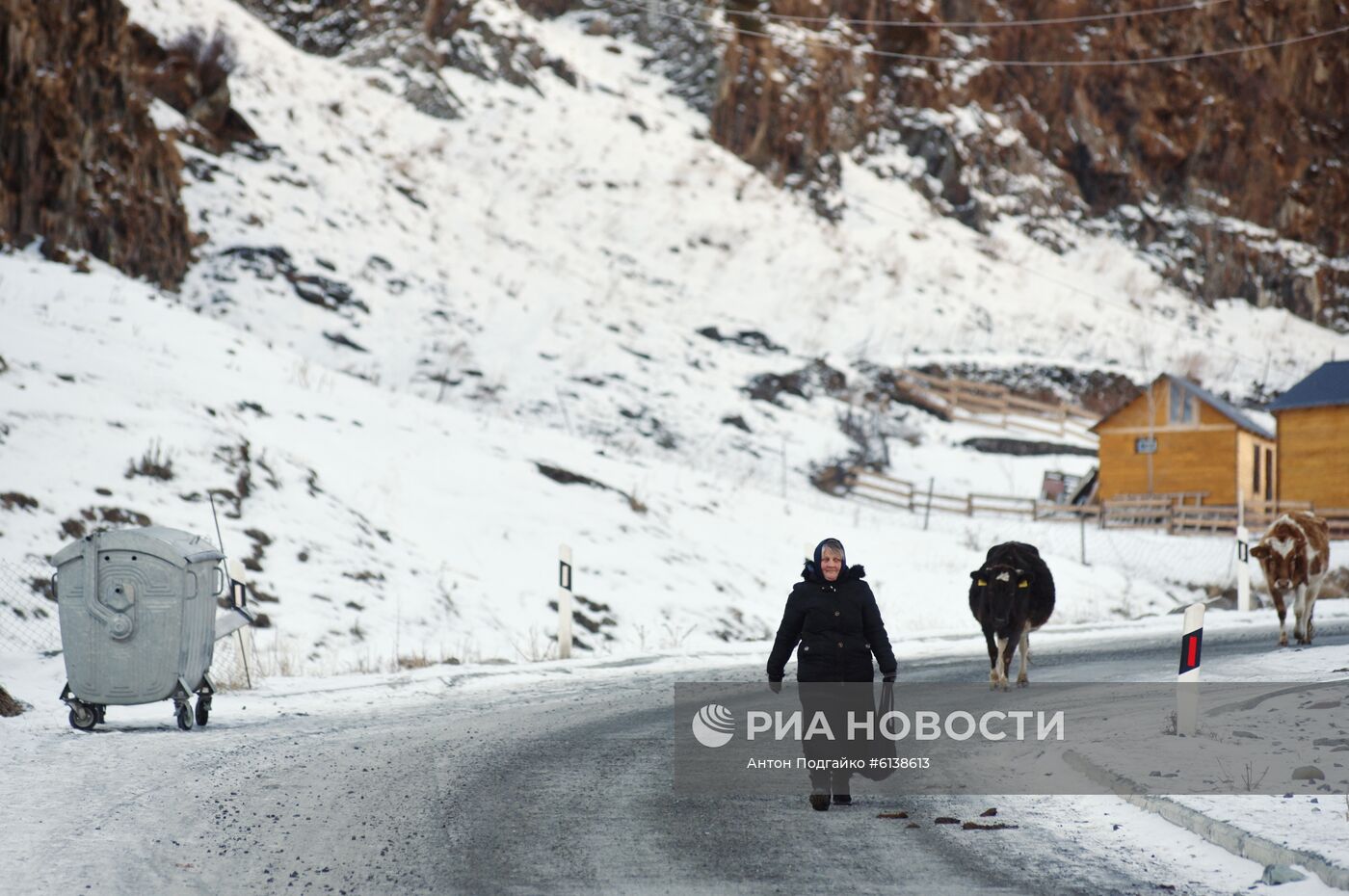 Село Гергети в Грузии