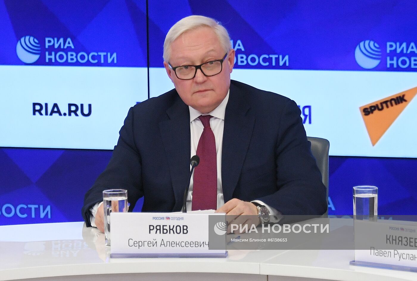Пресс-конференция шерпы России в БРИКС Сергея Рябкова в МИА "Россия сегодня"