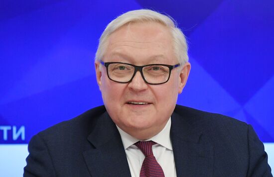 Пресс-конференция шерпы России в БРИКС Сергея Рябкова в МИА "Россия сегодня"