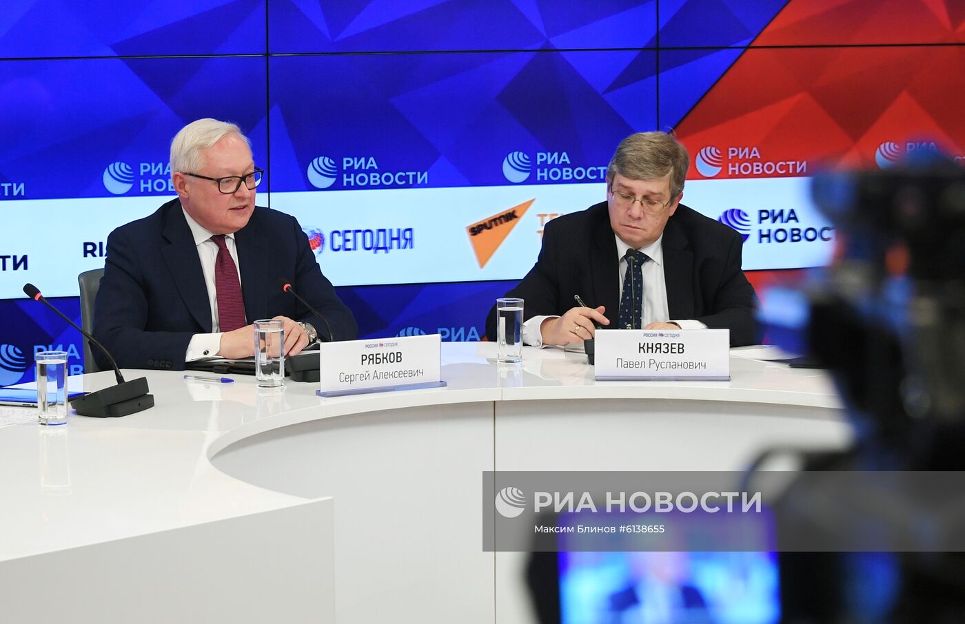 Пресс-конференция шерпы России в БРИКС Сергея Рябкова в МИА "Россия сегодня"