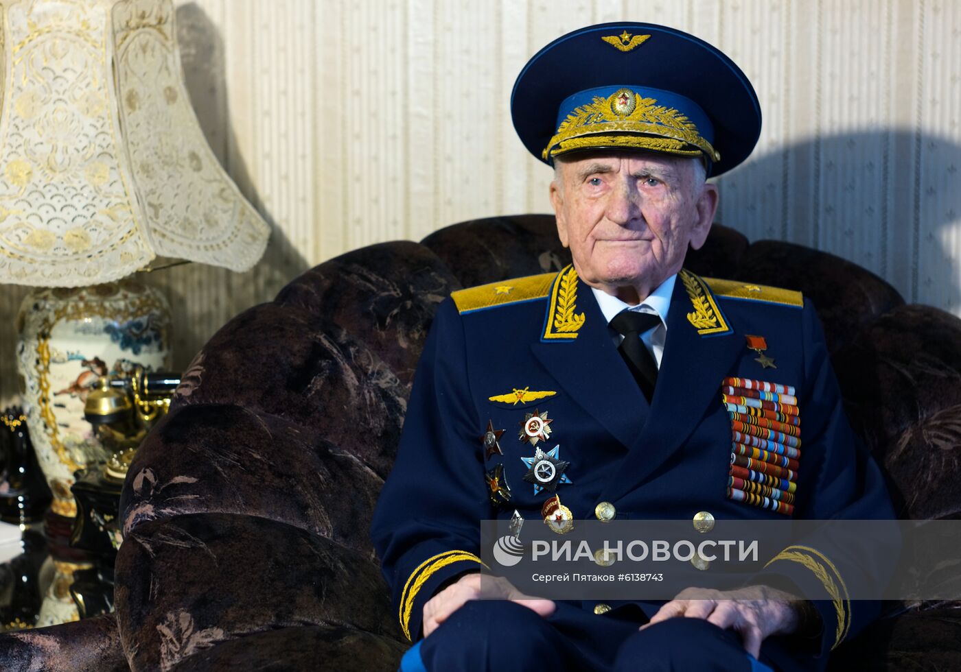 Ветеран Великой Отечественной войны С.М. Крамаренко