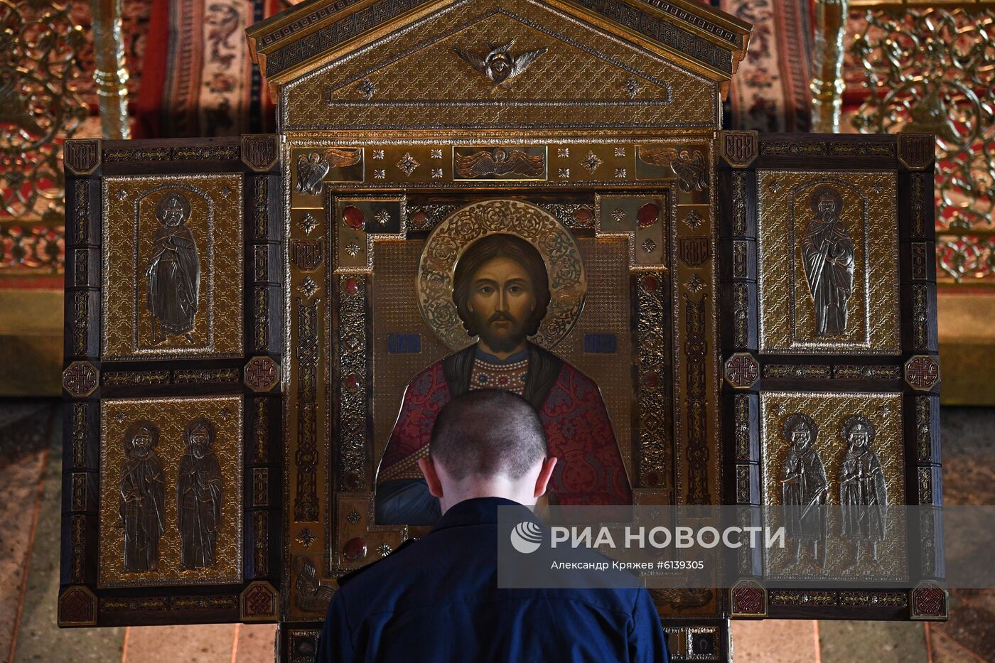 Главную икону Сухопутных войск доставили в Новосибирск