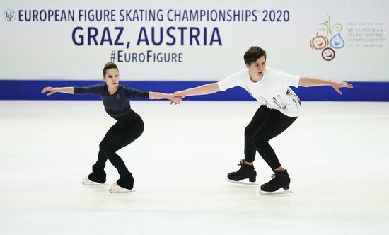 Фигурное катание. Чемпионат Европы. Тренировки