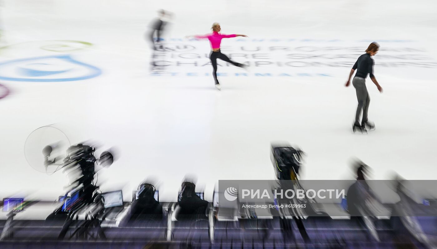 Фигурное катание. Чемпионат Европы. Тренировки