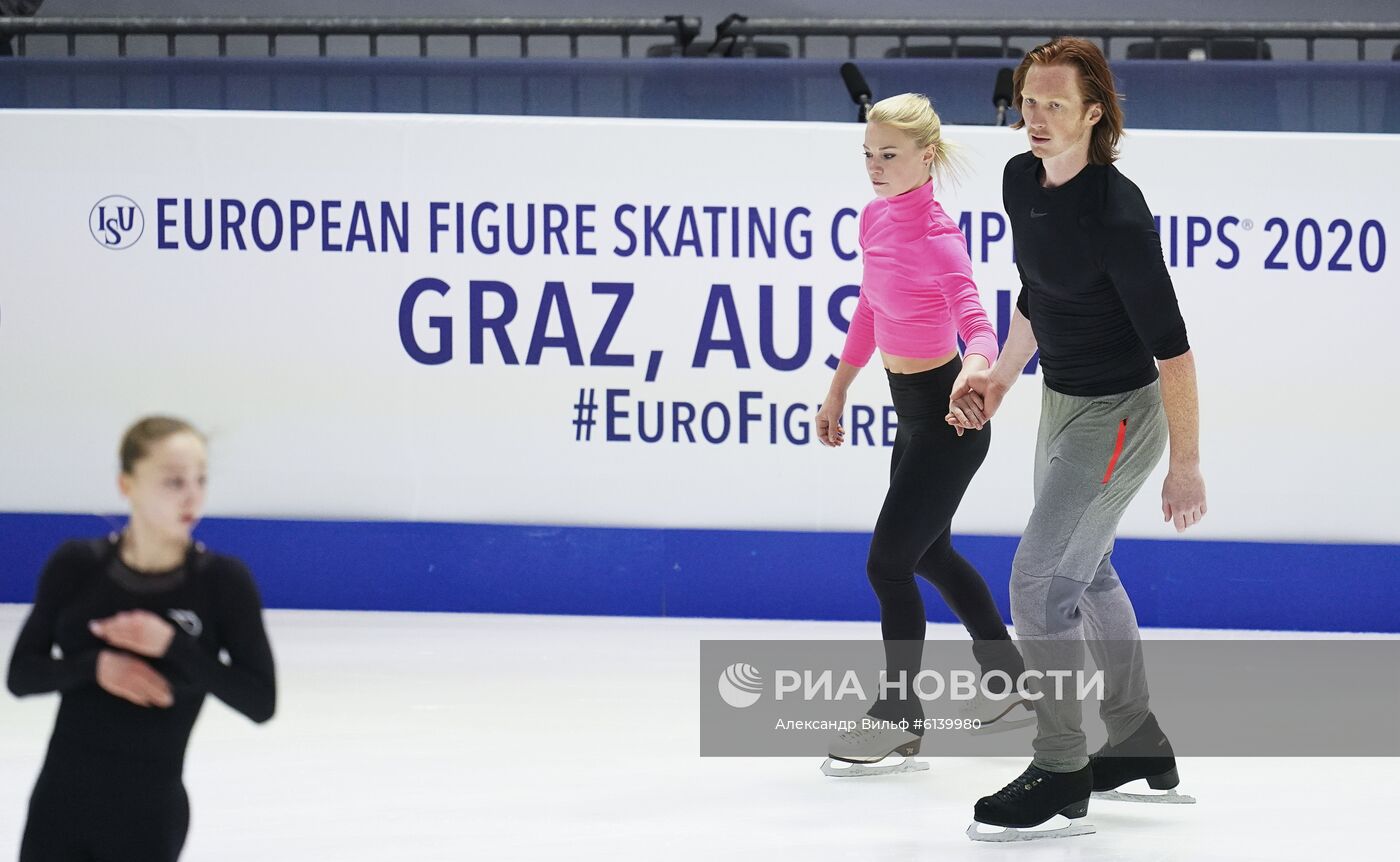 Фигурное катание. Чемпионат Европы. Тренировки