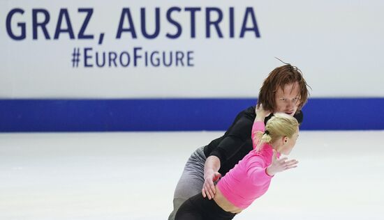 Фигурное катание. Чемпионат Европы. Тренировки