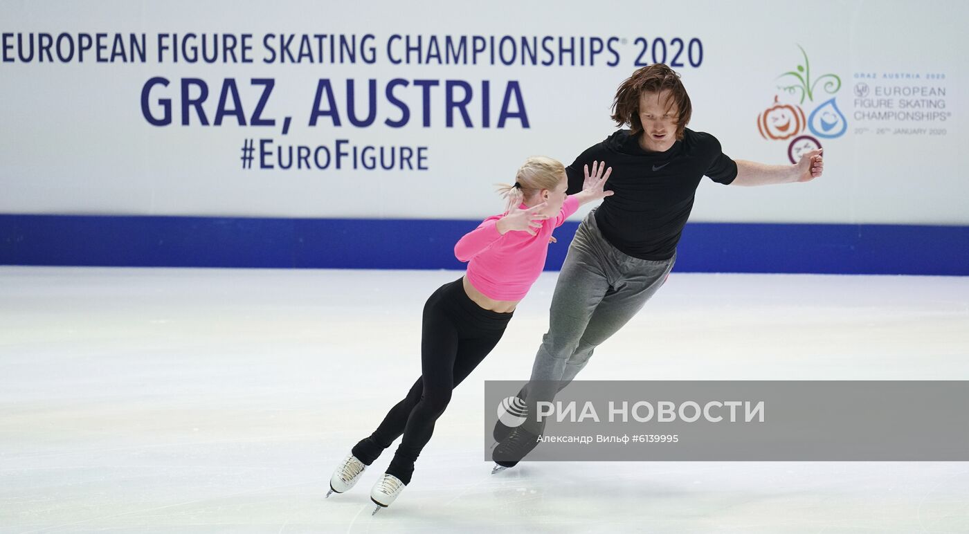Фигурное катание. Чемпионат Европы. Тренировки