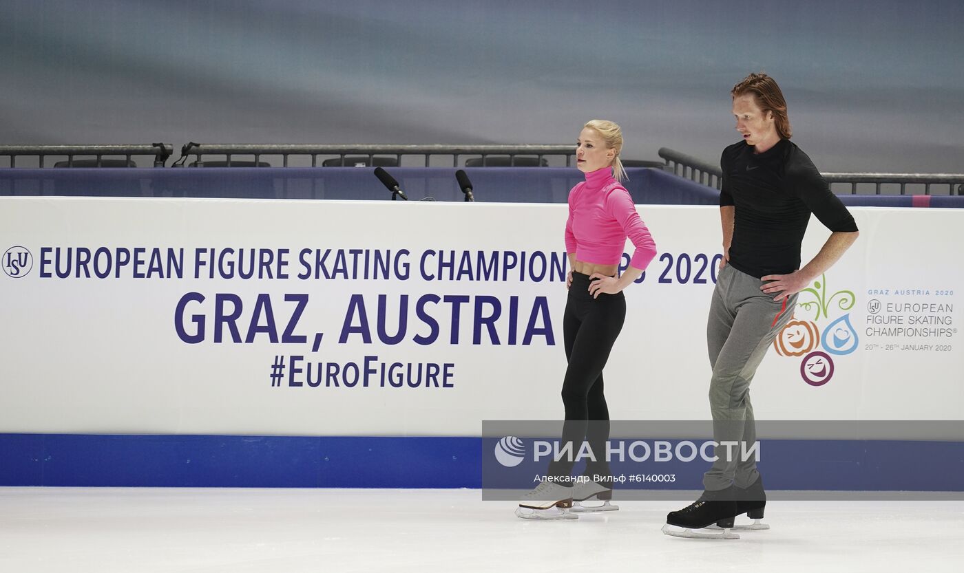 Фигурное катание. Чемпионат Европы. Тренировки