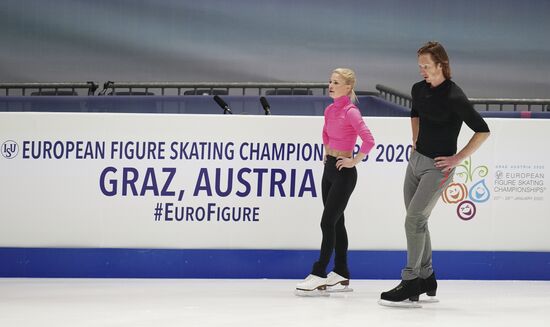Фигурное катание. Чемпионат Европы. Тренировки