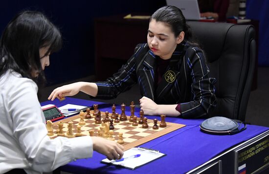 Шахматы. Первенство мира. А. Горячкина - Ц. Вэньцзюнь