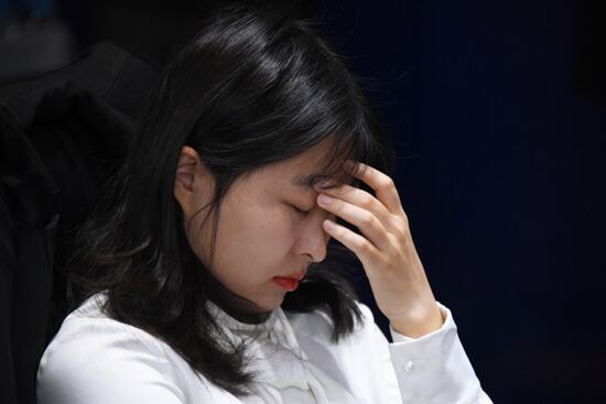 Шахматы. Первенство мира. А. Горячкина - Ц. Вэньцзюнь