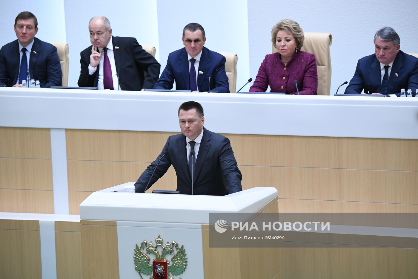 Заседание Совета Федерации РФ, открывающее весеннюю сессию