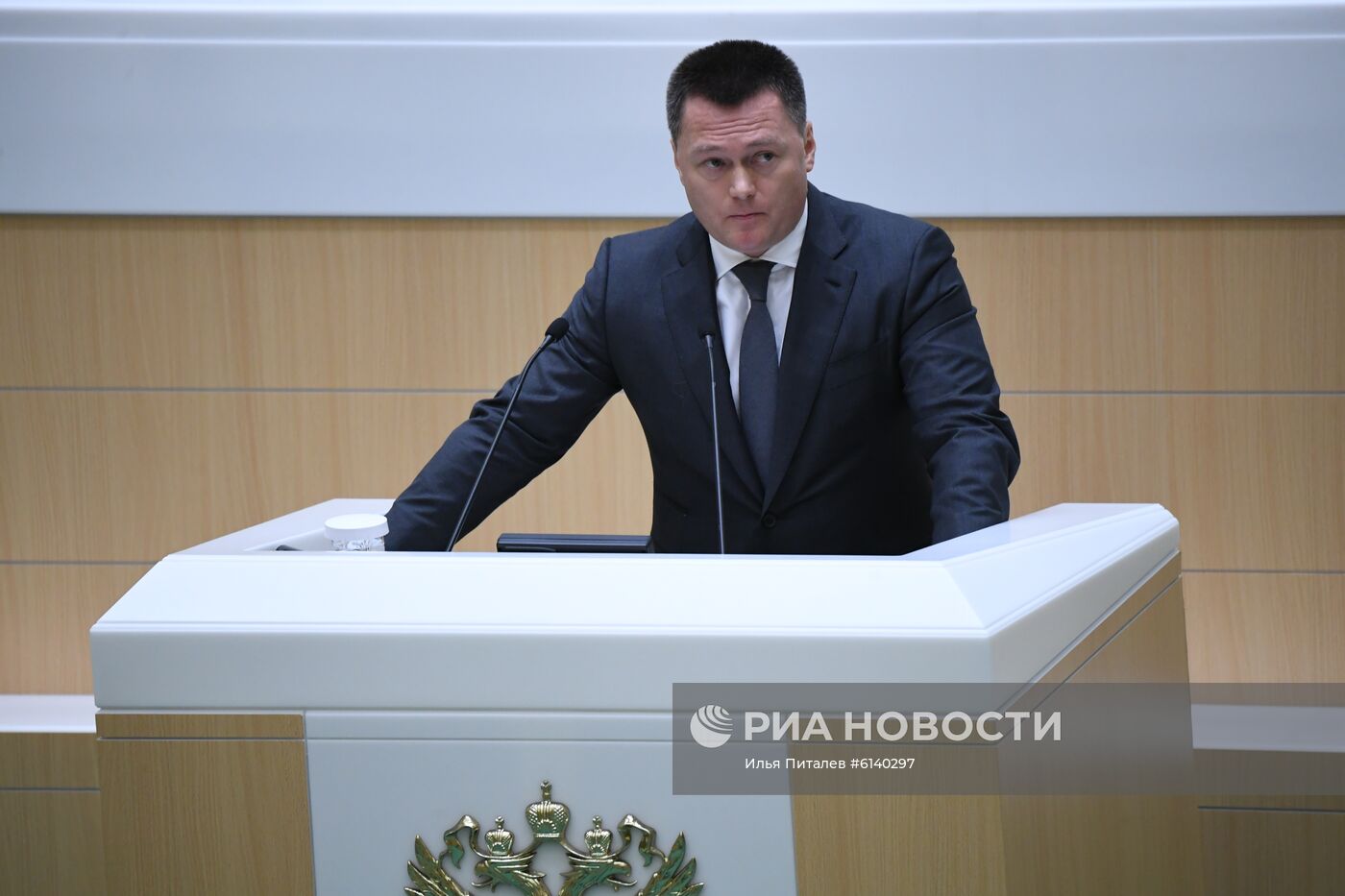 Заседание Совета Федерации РФ, открывающее весеннюю сессию