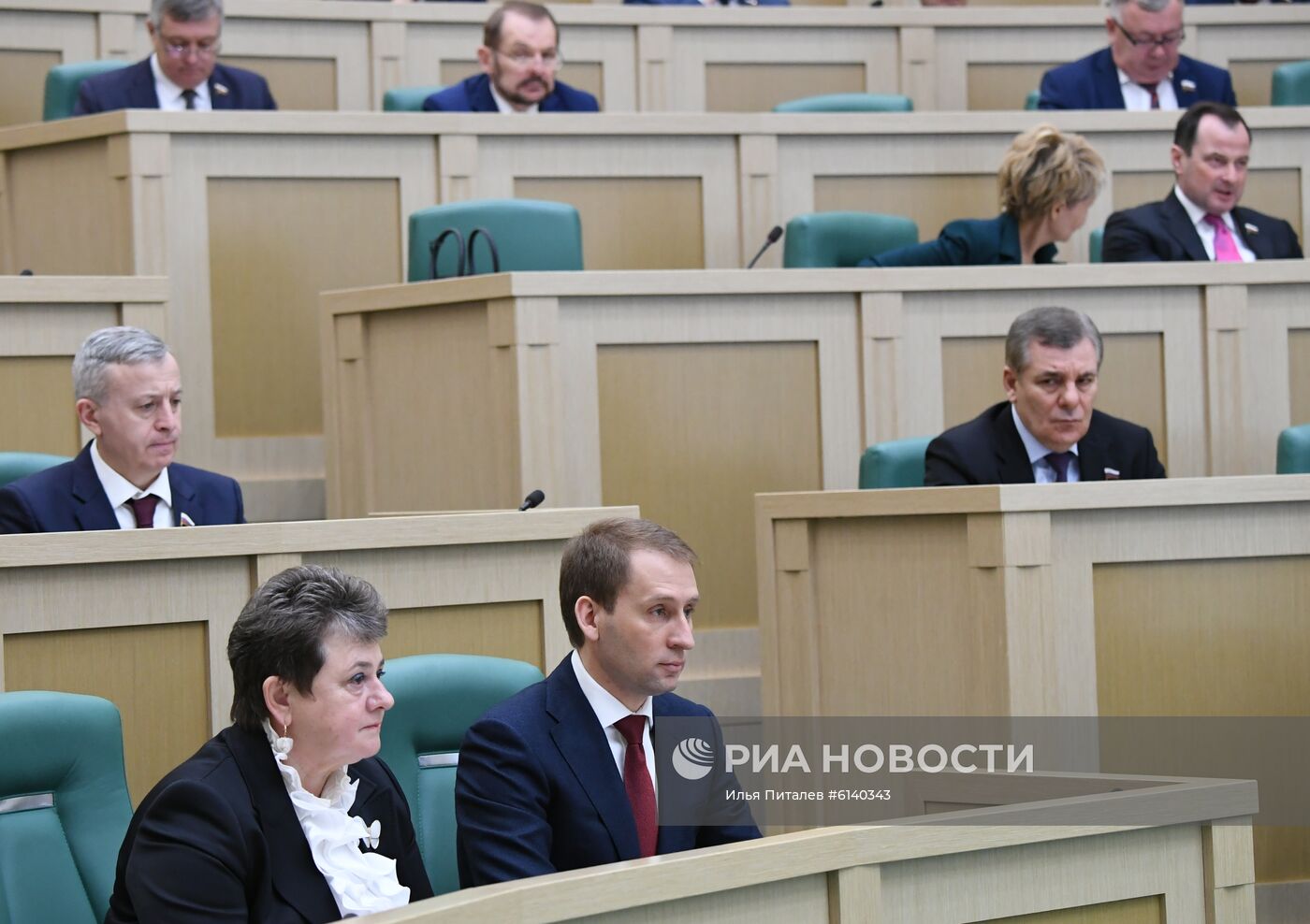 Заседание Совета Федерации РФ, открывающее весеннюю сессию 