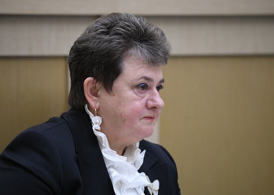 Заседание Совета Федерации РФ, открывающее весеннюю сессию 