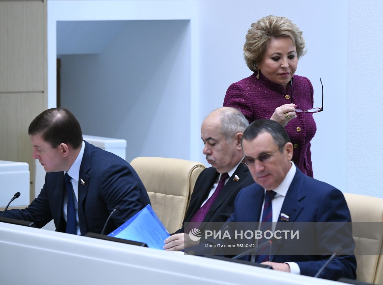 Заседание Совета Федерации РФ, открывающее весеннюю сессию