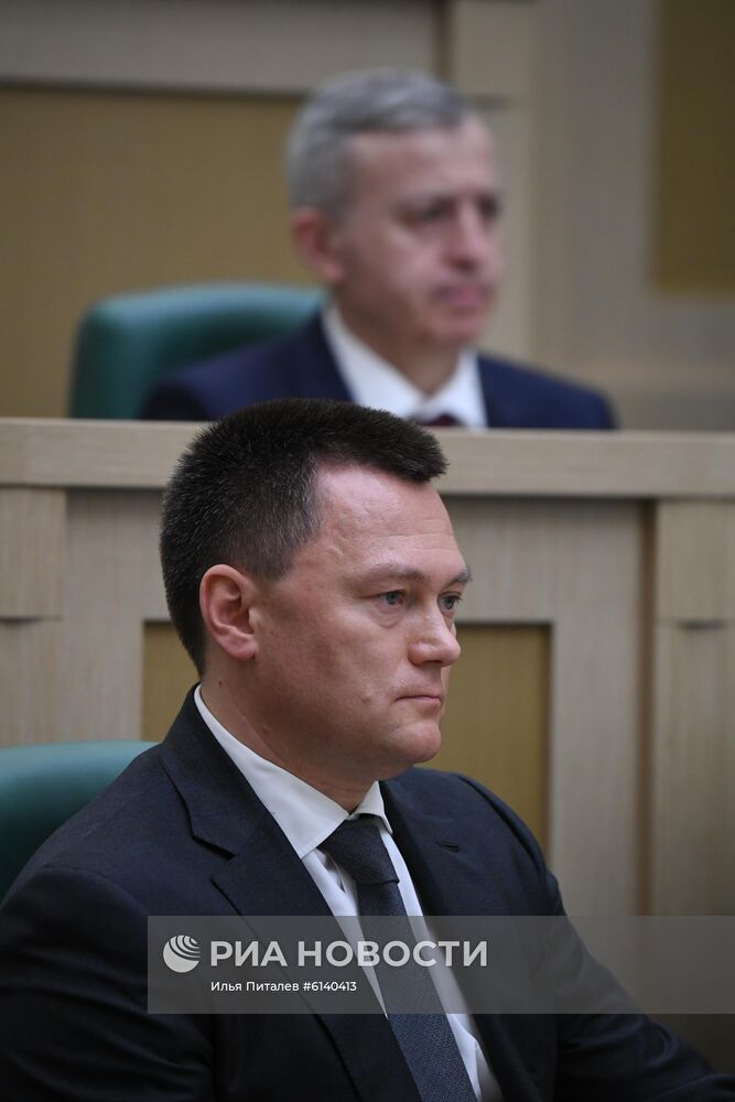 Заседание Совета Федерации РФ, открывающее весеннюю сессию