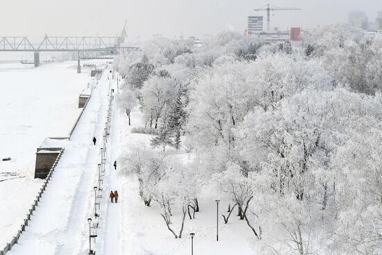 Зима в Новосибирске