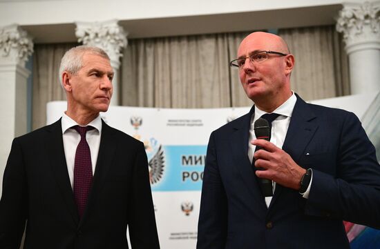 Представление нового министра спорта РФ О. Матыцина