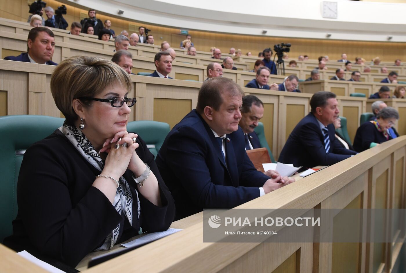 Заседание Совета Федерации РФ, открывающее весеннюю сессию