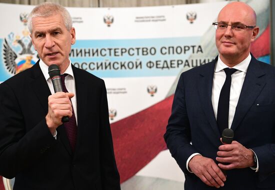 Представление нового министра спорта РФ О. Матыцина