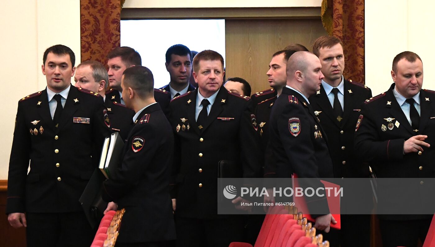 Заседание коллегии ГУ МВД России по  г. Москве