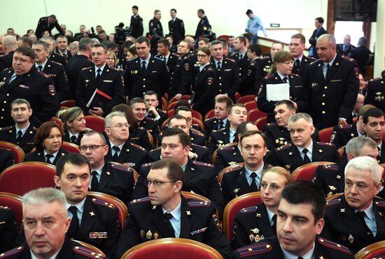 Заседание коллегии ГУ МВД России по  г. Москве