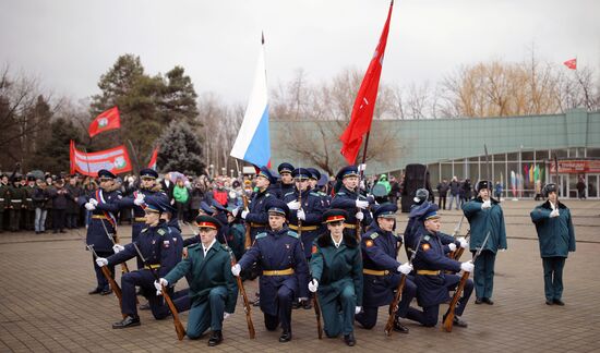 Акция "Блокадный хлеб" в Краснодаре 