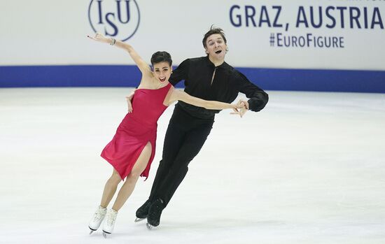 Фигурное катание. Чемпионат Европы. Танцы. Ритмический танец