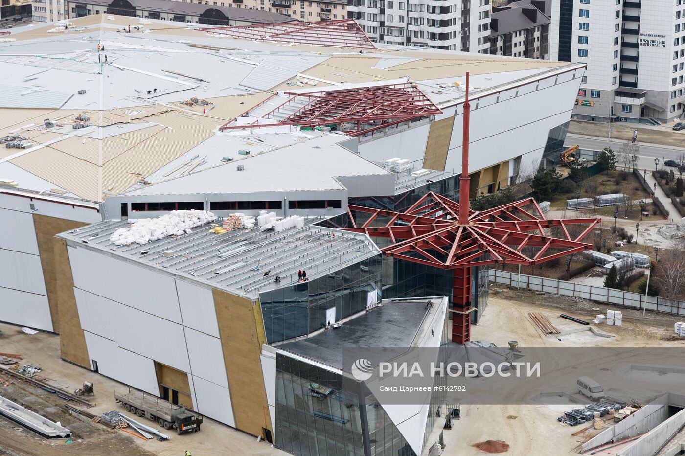 Строительство ТРЦ "Грозный Молл" в Грозном