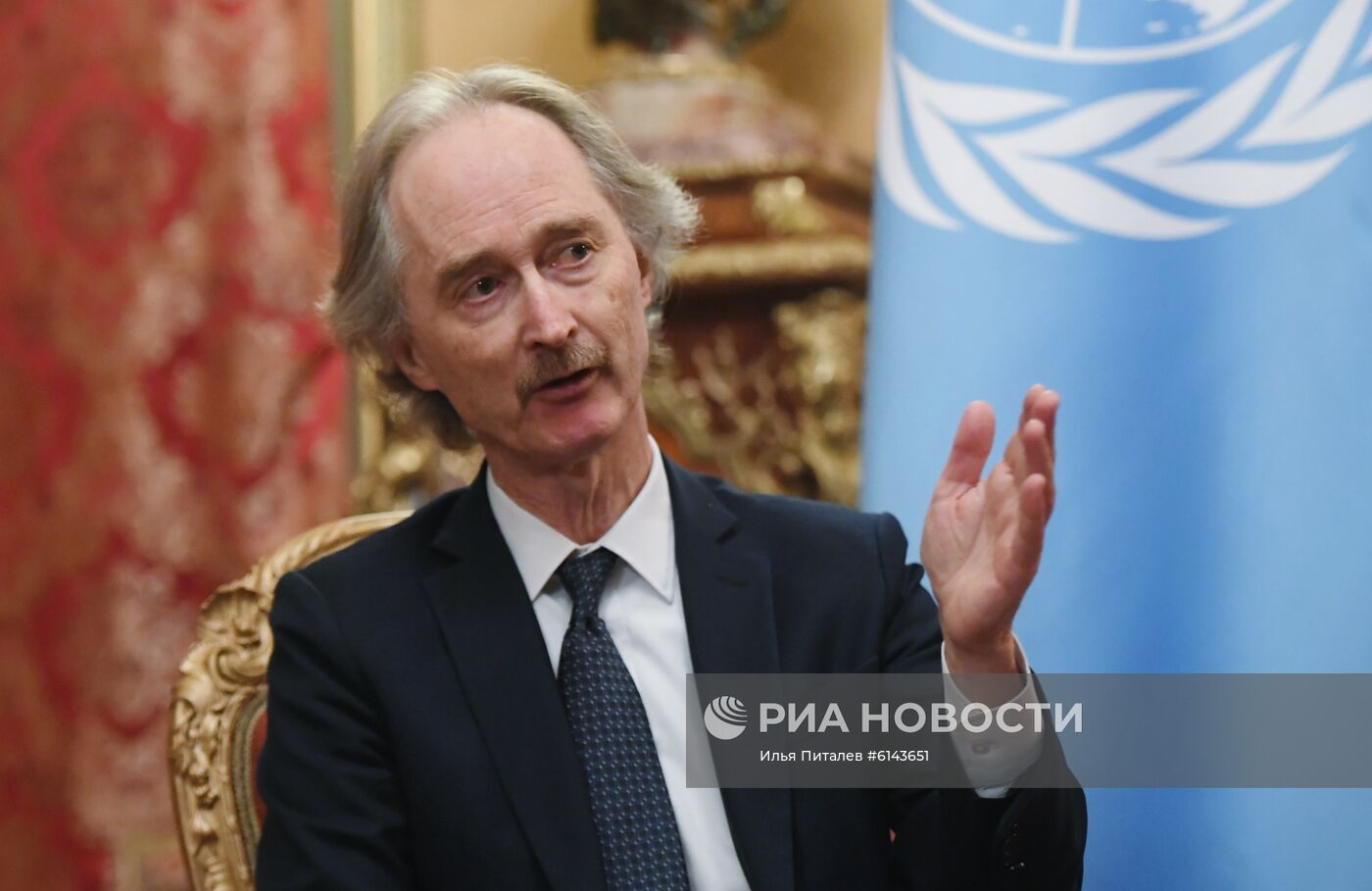 Встреча главы МИД РФ С. Лаврова и спецпосланника ОНН по Сирии и Г. Педерсена