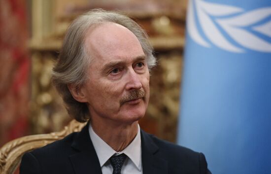 Встреча главы МИД РФ С. Лаврова и спецпосланника ОНН по Сирии и Г. Педерсена