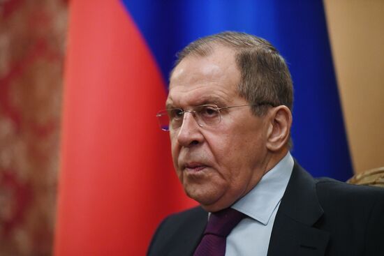 Встреча главы МИД РФ С. Лаврова и спецпосланника ОНН по Сирии и Г. Педерсена