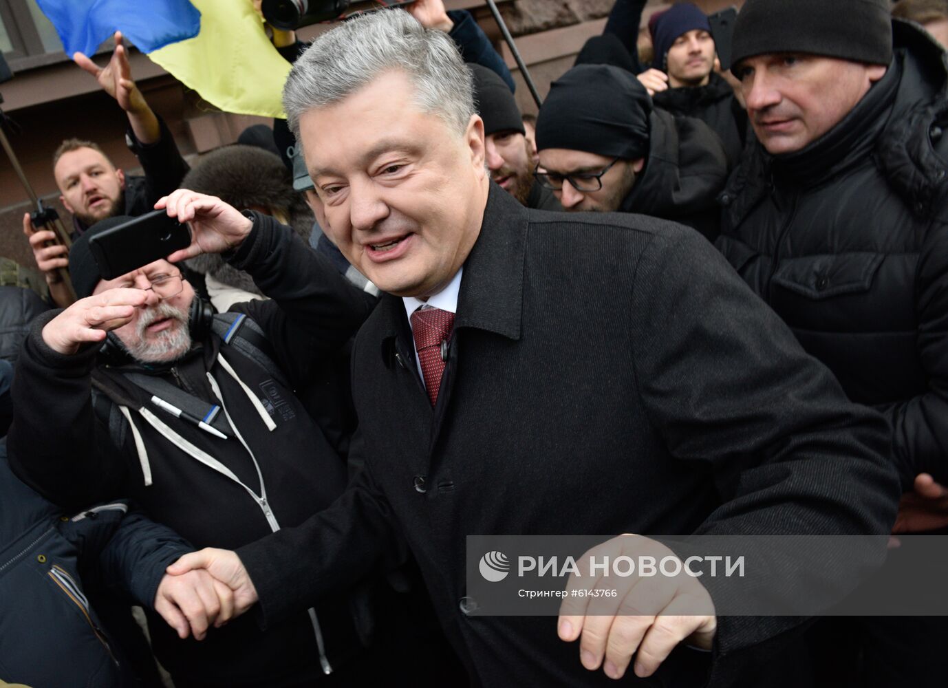 Допрос экс-президента Украины П. Порошенко