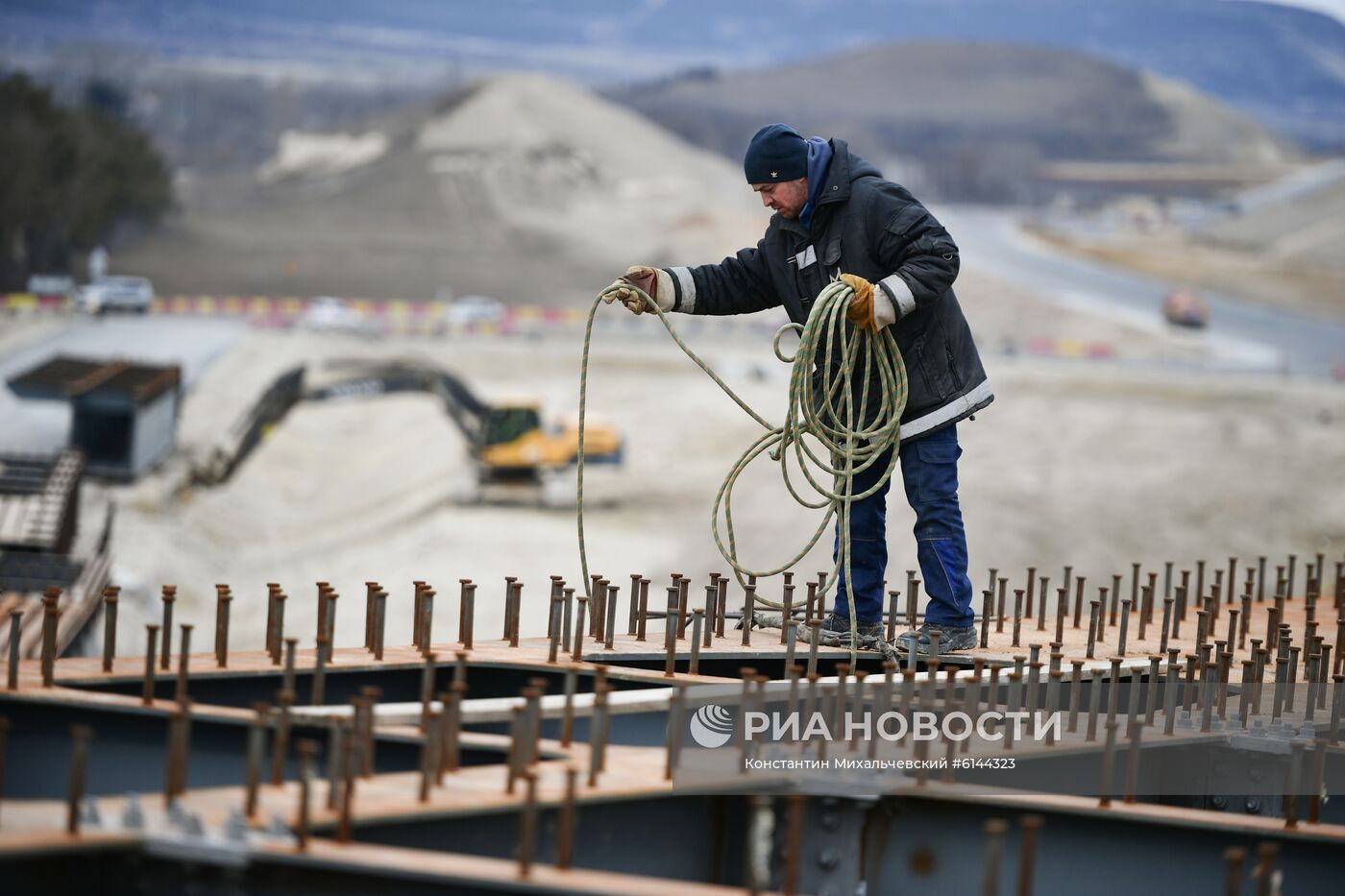 Строительство трассы "Таврида" в Крыму