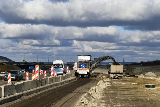 Строительство трассы "Таврида" в Крыму