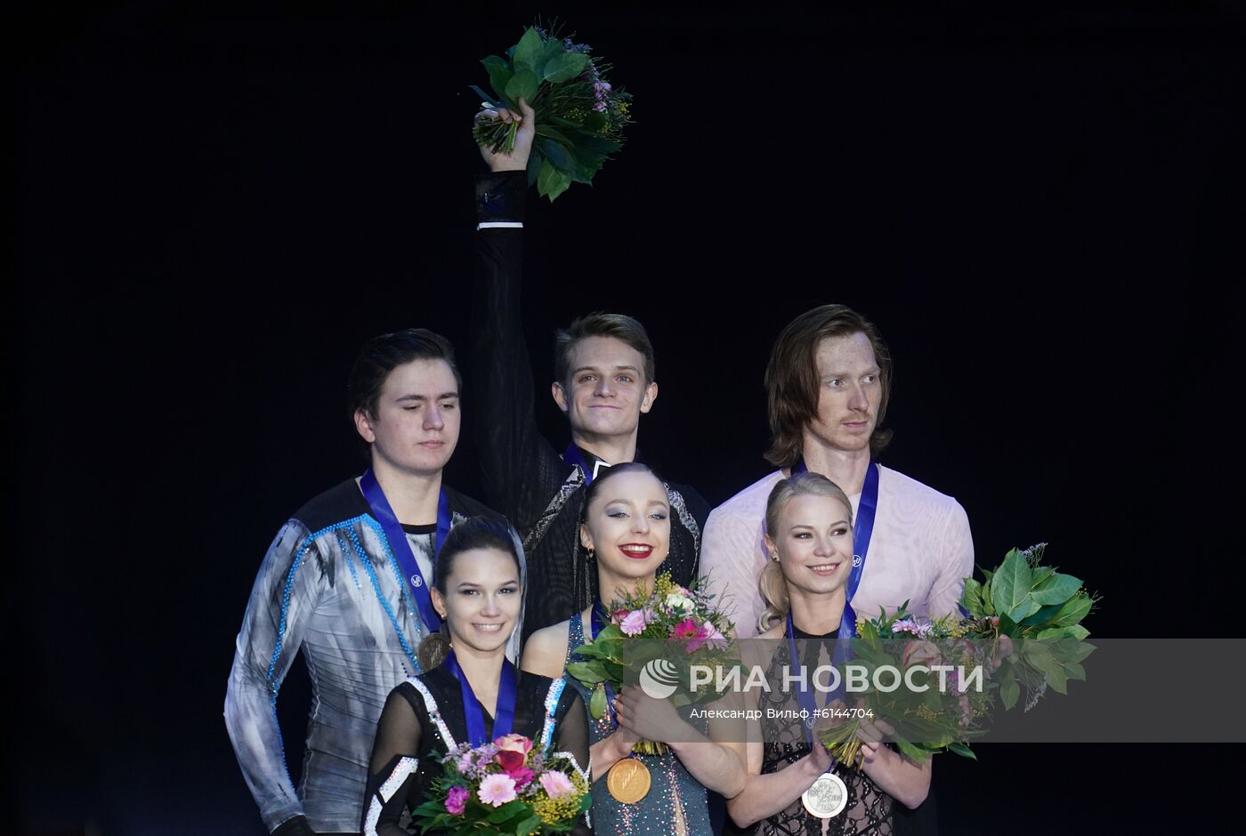 Фигурное катание. Чемпионат Европы. Пары. Церемония награждения