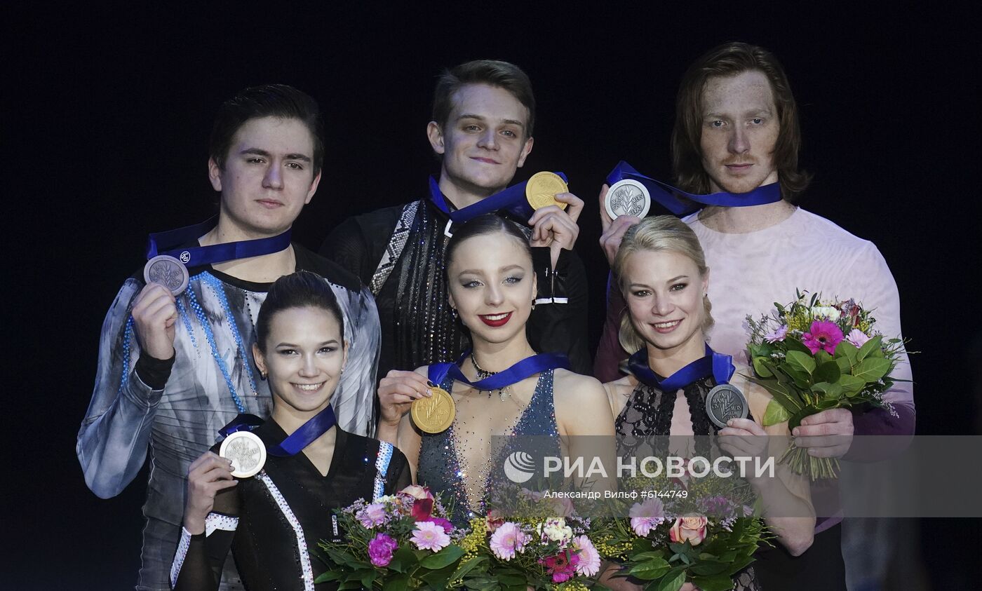 Фигурное катание. Чемпионат Европы. Пары. Церемония награждения