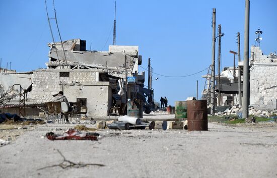 Ситуация в населенном пункте ад-Дейр аш-Шаркий в Сирии