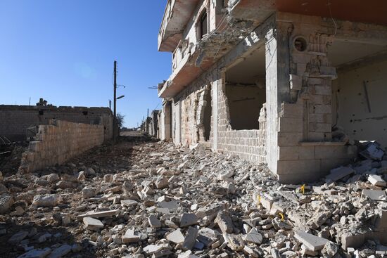 Ситуация в населенном пункте ад-Дейр аш-Шаркий в Сирии