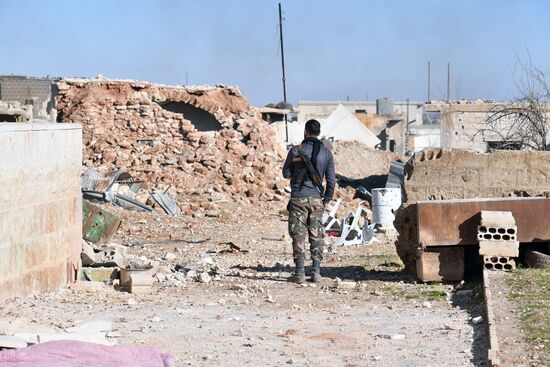 Ситуация в населенном пункте ад-Дейр аш-Шаркий в Сирии