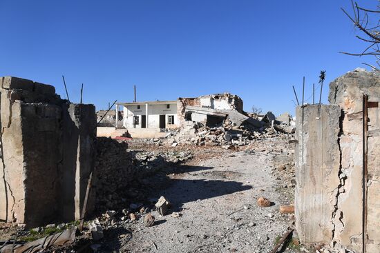 Ситуация в населенном пункте ад-Дейр аш-Шаркий в Сирии