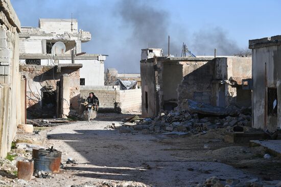 Ситуация в населенном пункте ад-Дейр аш-Шаркий в Сирии