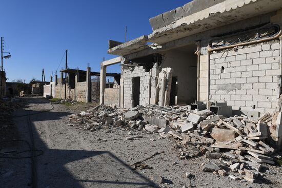 Ситуация в населенном пункте ад-Дейр аш-Шаркий в Сирии