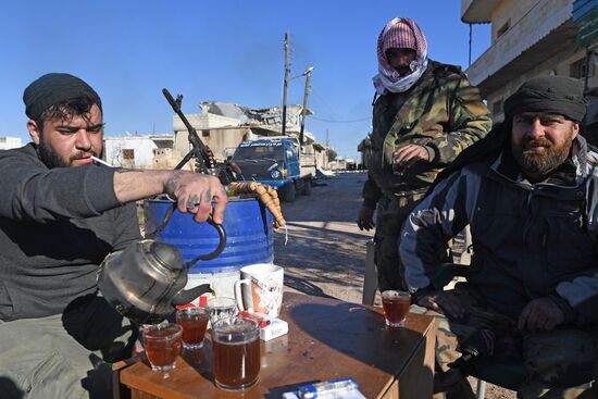 Ситуация в населенном пункте ад-Дейр аш-Шаркий в Сирии