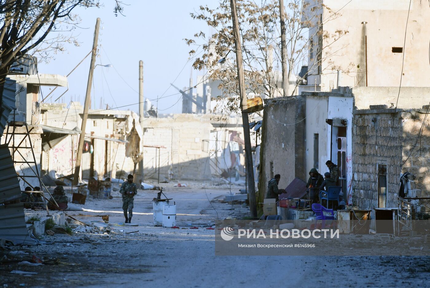 Ситуация в населенном пункте ад-Дейр аш-Шаркий в Сирии