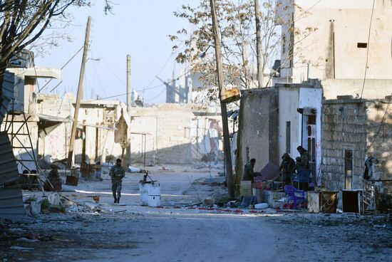 Ситуация в населенном пункте ад-Дейр аш-Шаркий в Сирии