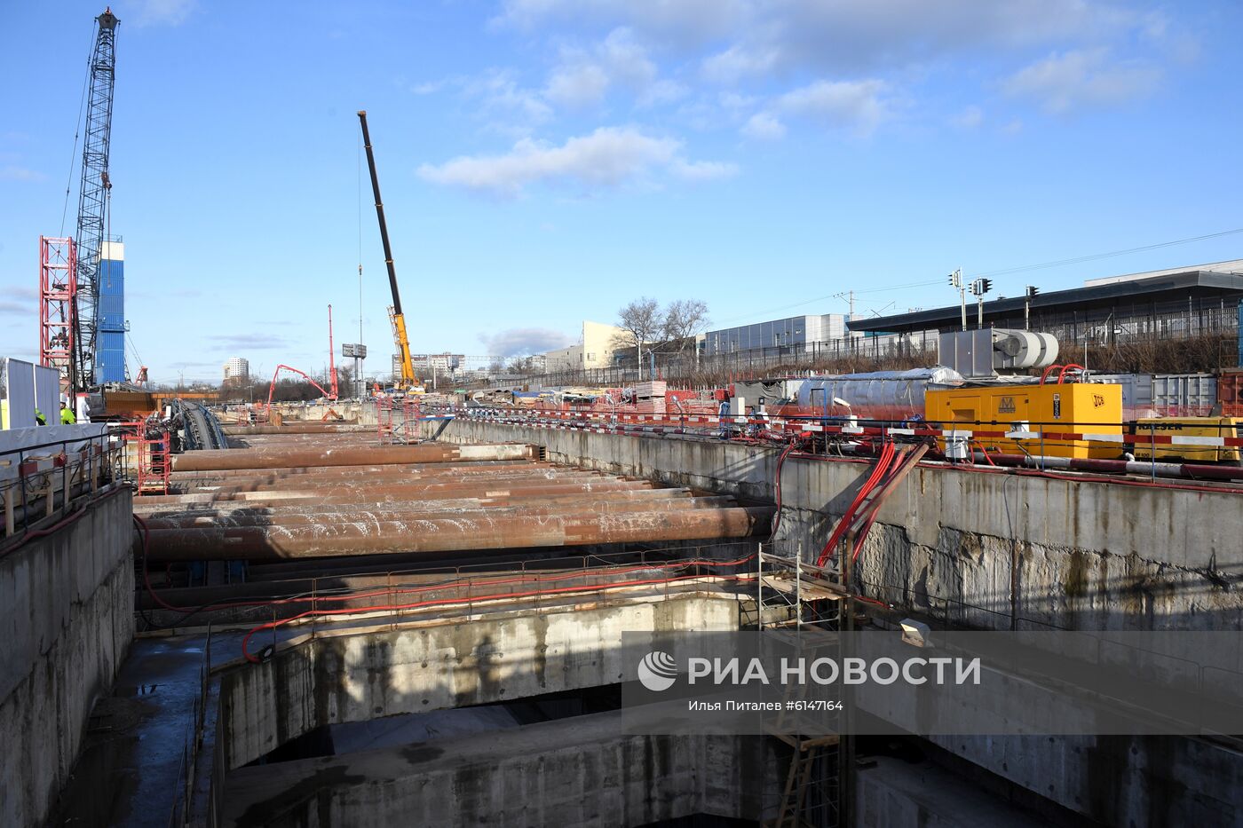 Запуск проходческого щита на станции БКЛ метро "Текстильщики"