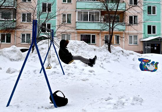 В Новосибирске ввели режим ЧС из-за снега