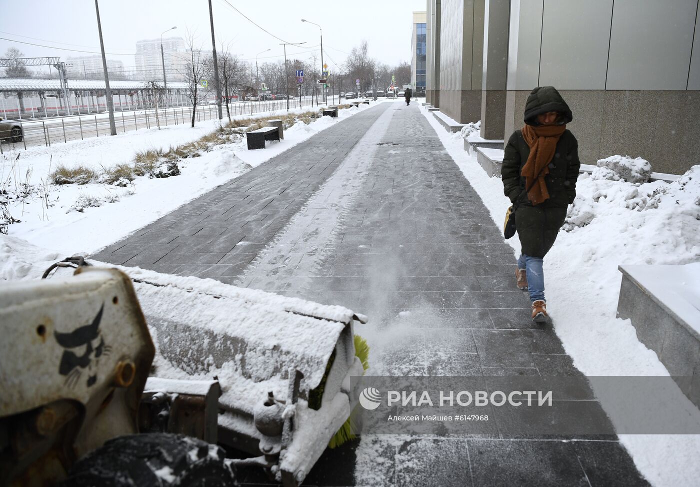 Уборка снега в Москве 